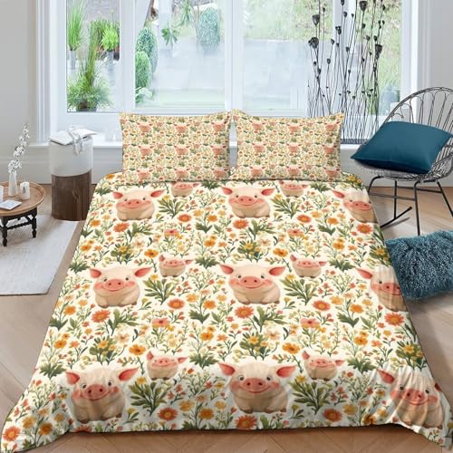 Housse de couette king 220x240 ultra douce impression 3D pingouin - 4