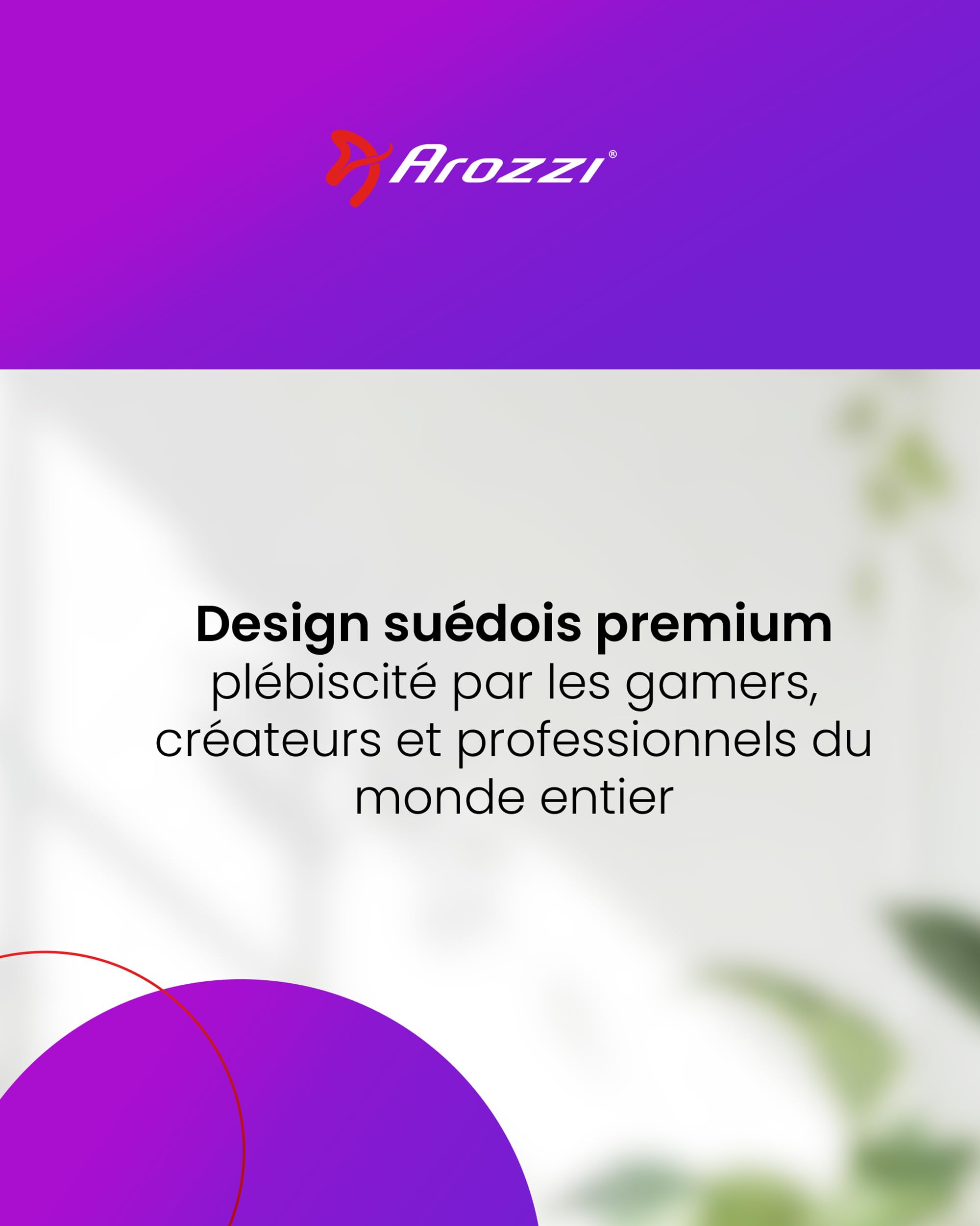 Bureau Gamer Arozzi Arena Medium - 140x76 cm - Bureau Gaming avec Cadre Acier, Rangement pour Câbles et Support Double Écran - Tapis de Souris Lavable Intégral - Noir Intense