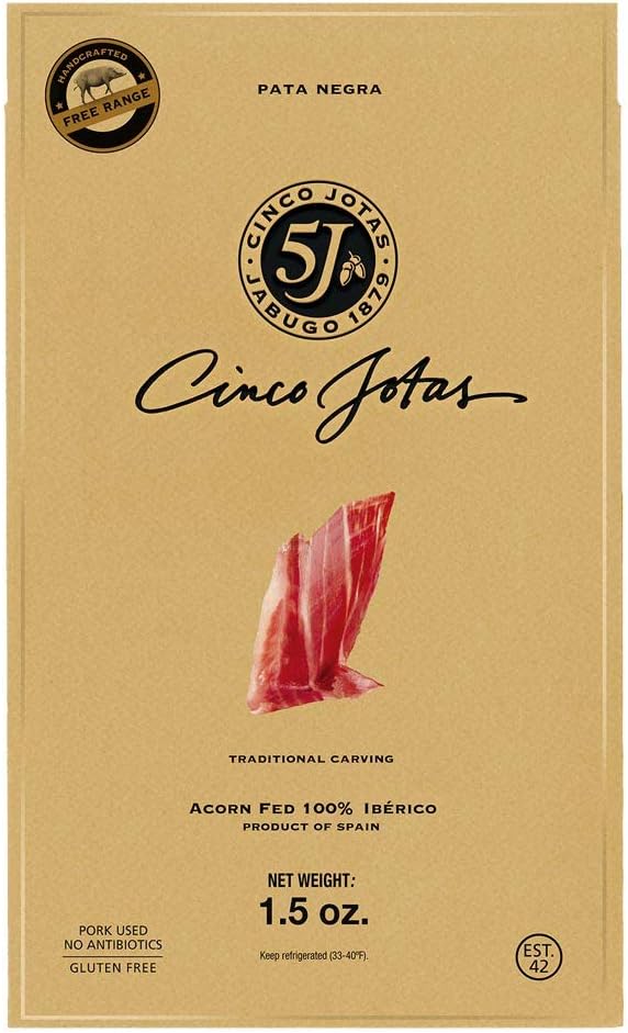 Cinco Jotas' Acorn Fed 100% Iberico Pork Shoulder (Traditional Carving) - 1.5 oz