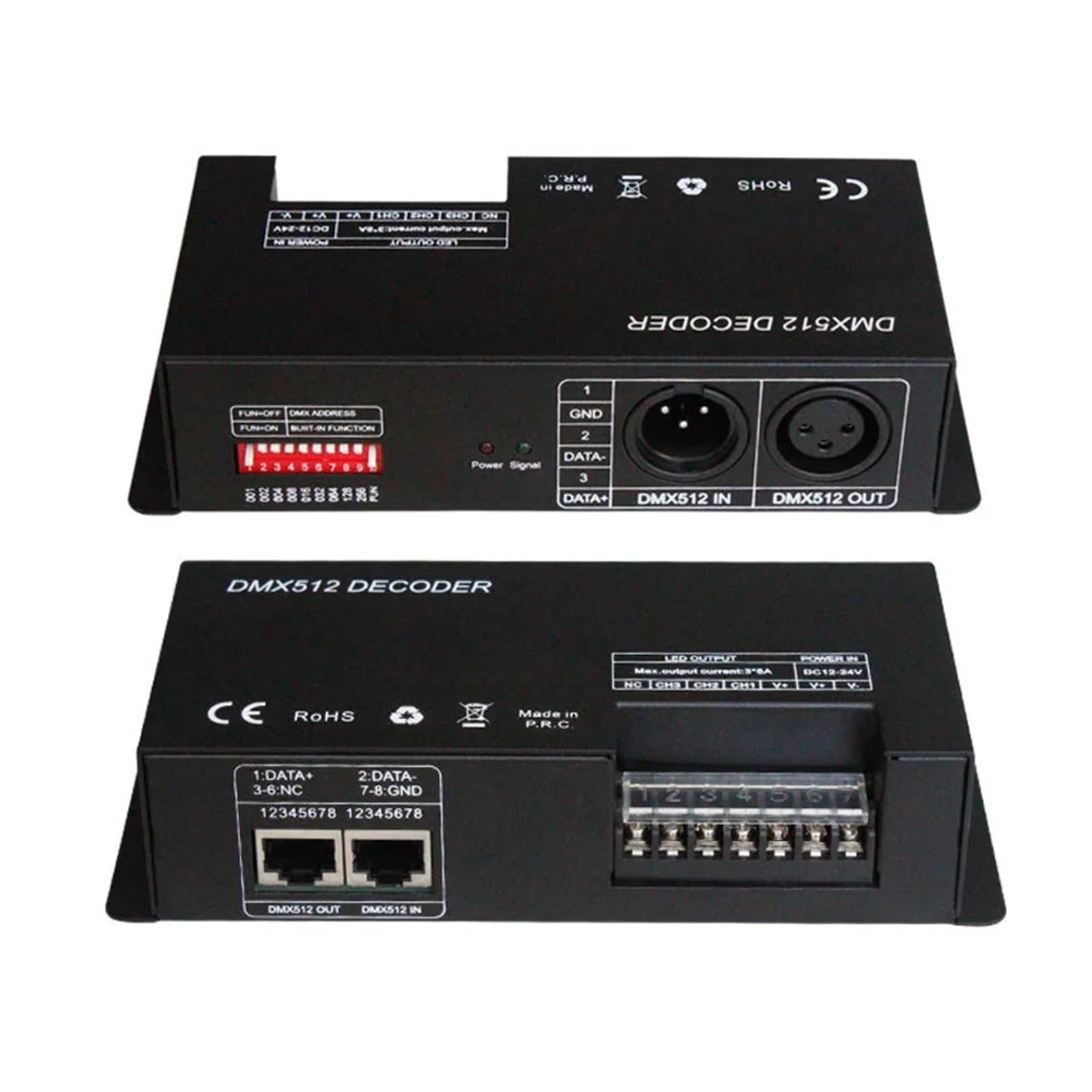 Ruban LED DMX512 décodeur 4 canaux 8A variateur précis - 5
