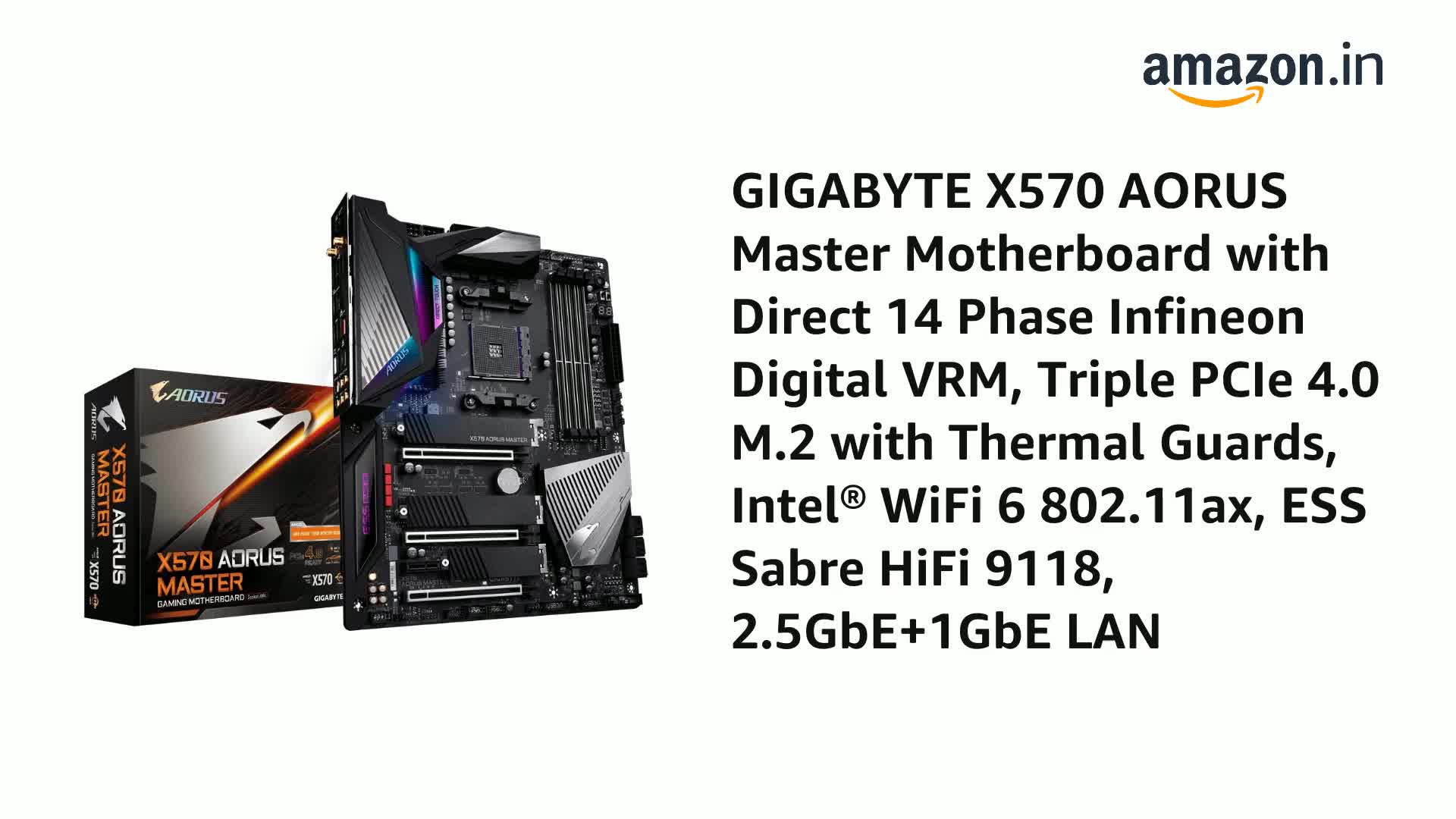 Amazon.in: Buy GIGABYTE X570 AORUS Master Motherboard with Direct