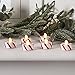 Set of 6 Candy Cane Striped Flameless Battery Operated LED Christmas Tea Lights