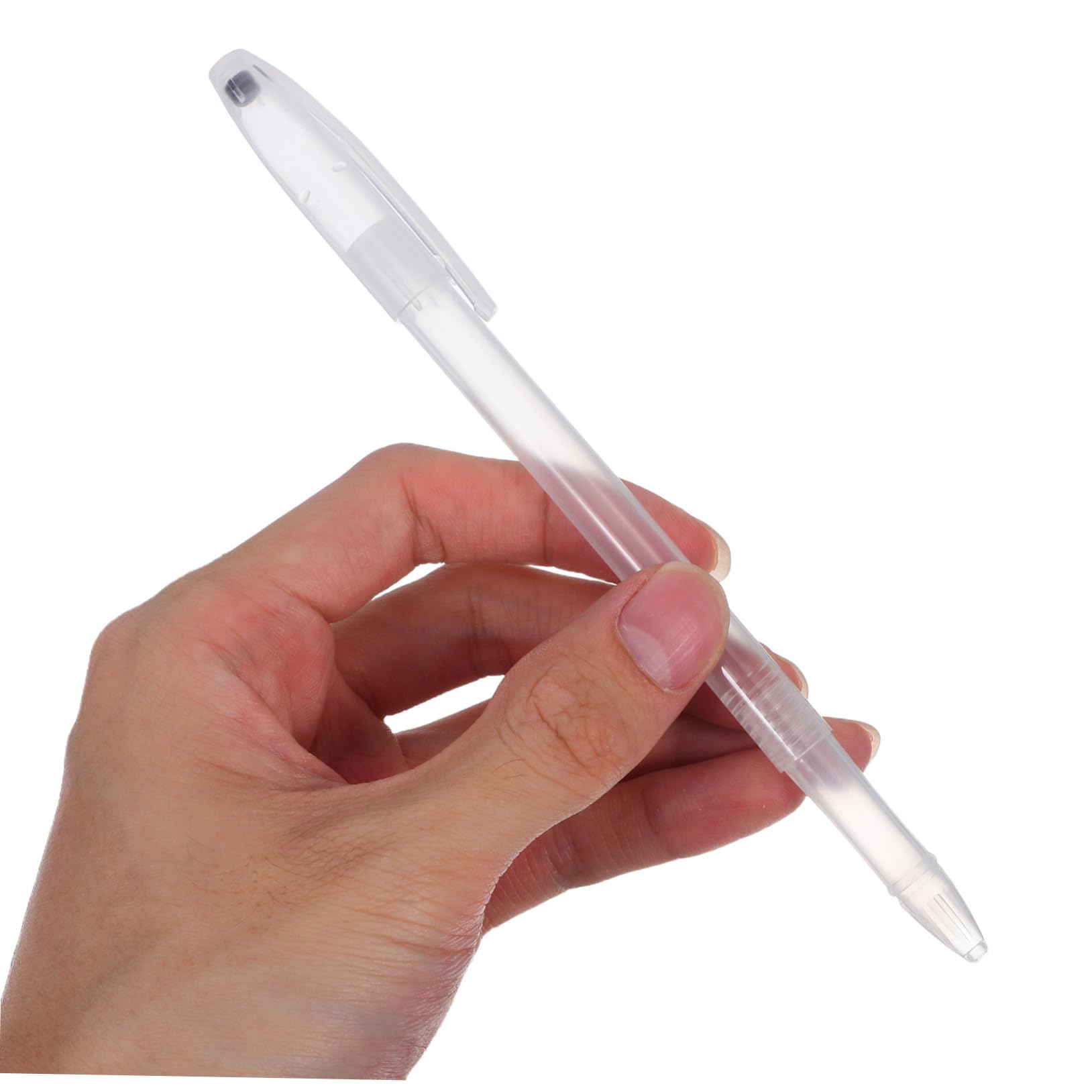 Gadpiparty 200 Piezas Portabolígrafos Transparentes Vacíos de Estuches Cilíndricos para Material Escolar y Oficina Soporte Compacto para Bolígrafos para Estudiantes y Escritorio