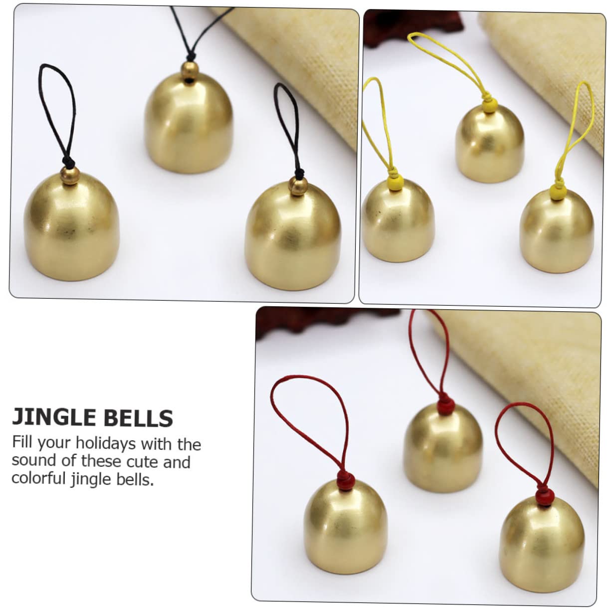 ABOOFAN 9 Pz La Campana Bomboniere Per Feste Jingle Bells Artigianali Ornamenti Da Appendere All'albero Regali Artigianali Fatti a Mano Per Le Vacanze Campane Campana Di Ottone Rame Mini