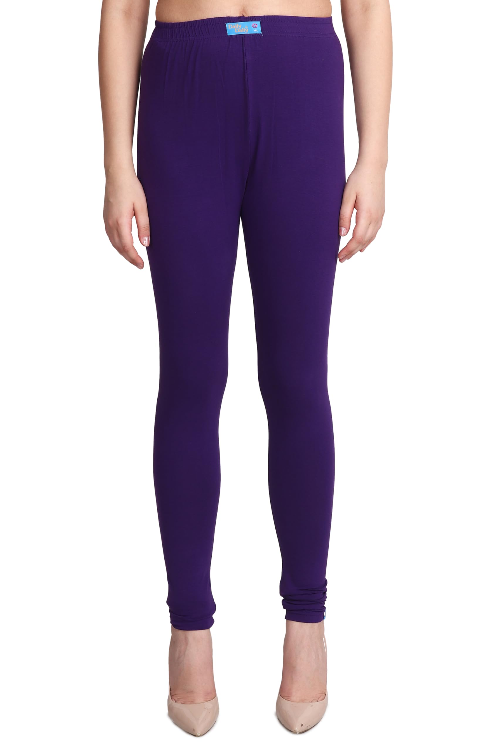Aara Collections Ultra Soft Cotton Lycra Churidar Solid Skinny Fit Leggings for Womens and Girls-picture-40
