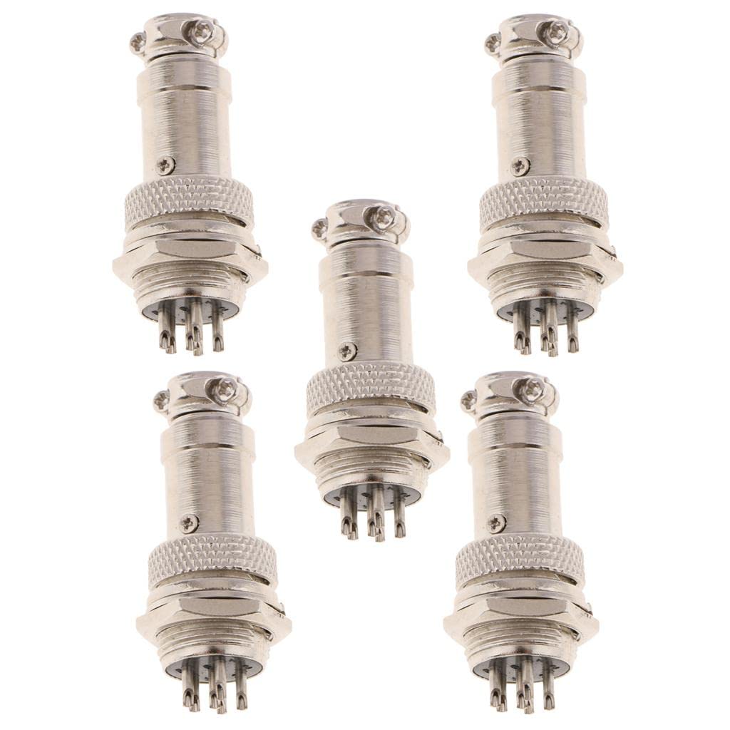 Merishopp 5pair GX16 Air Plug Aviation Plug and Socket Connectors GX16-6 Pin|Video Games & Consoles | Video Game Accessories | Cables & Adapters-image-17