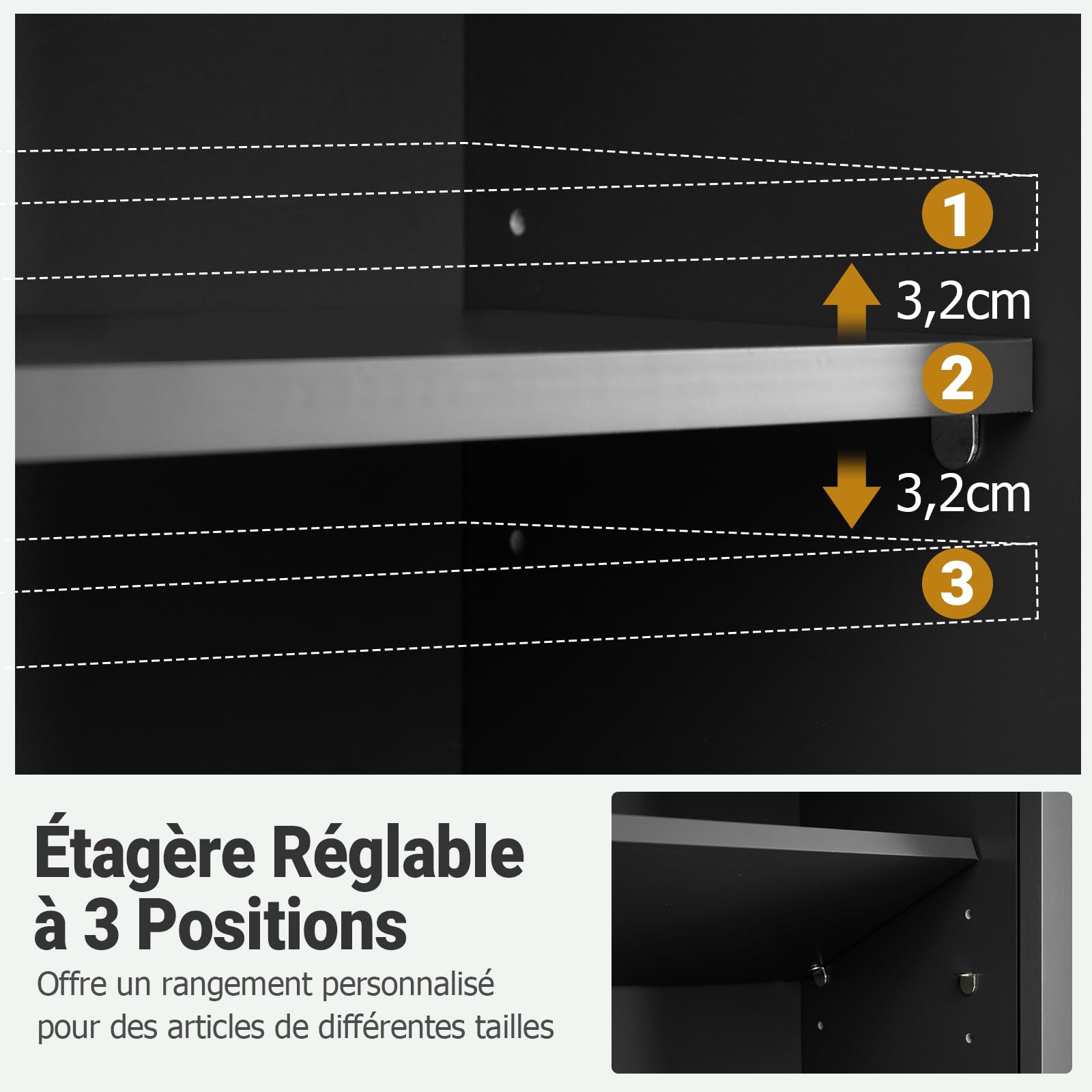 COSTWAY Armoire Murale Salle de Bain, Meuble WC Suspendu avec 2 Portes, Étagère Réglable, Compartiment Ouvert, Style Ferme, Gain de Place, pour Toilette, Buanderie, Cuisine, 21 x 60 x 75 cm (Noir)
