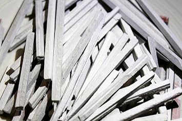 250 Grms Slate Chalk Bars - Edible White & Earthy Colored Thin Pencils