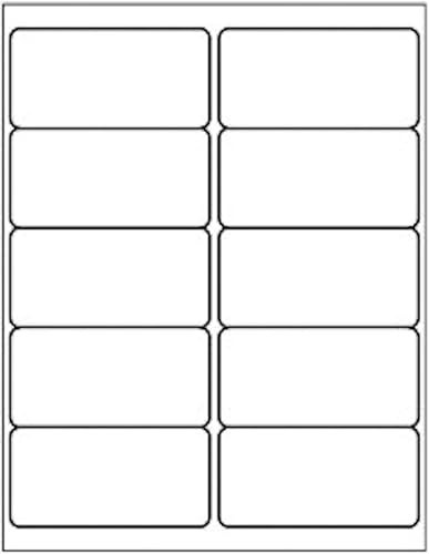 BESTEASY Etiquetas de Dirección 10-UP, Etiquetas de Correo de Dirección 500 Hojas Etiquetas Adhesivas de Envío Compatibles LáserChorro de Tinta