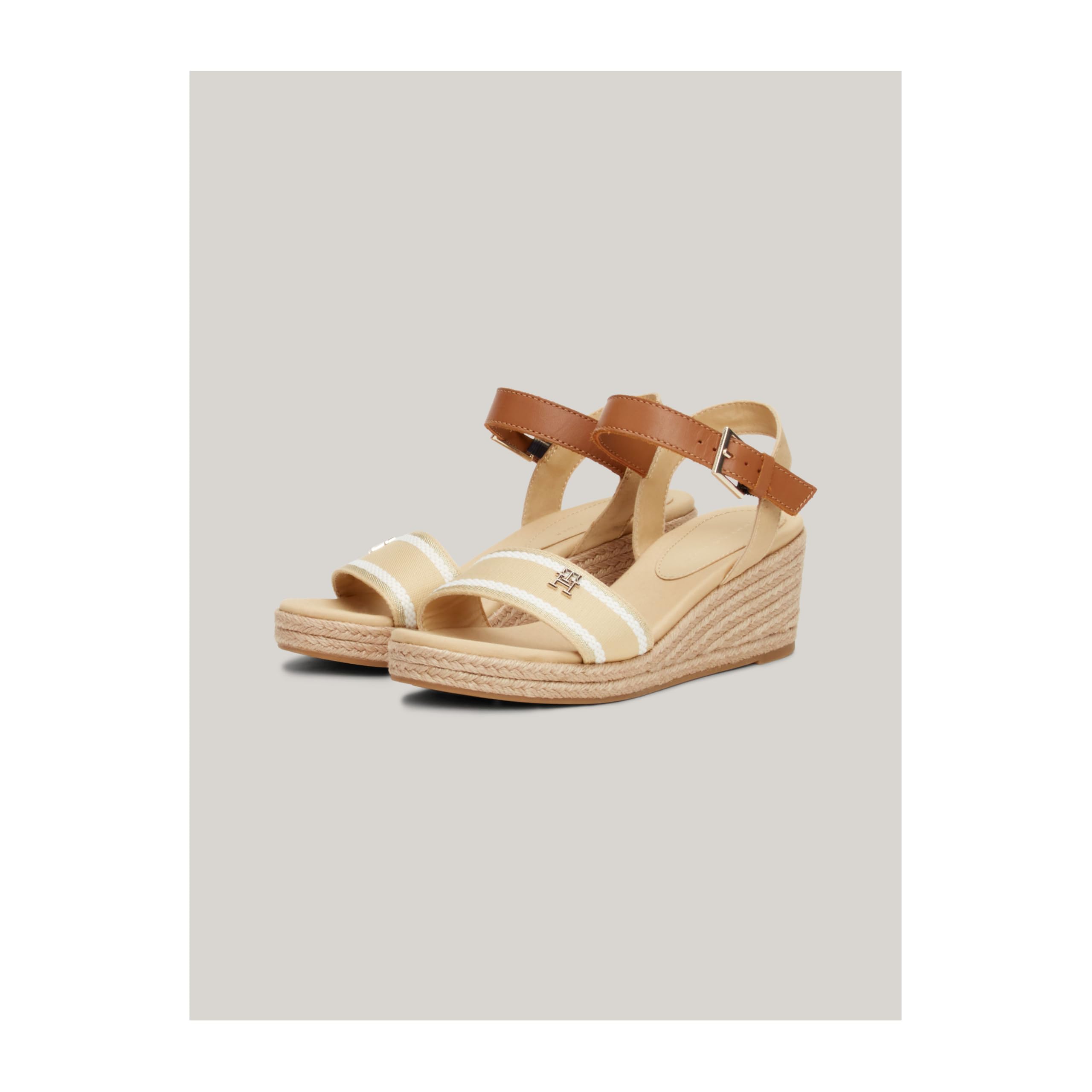 Tommy Hilfiger Damen Webbing Wedge Sandal Fw0fw08044Keil-Espadrilles