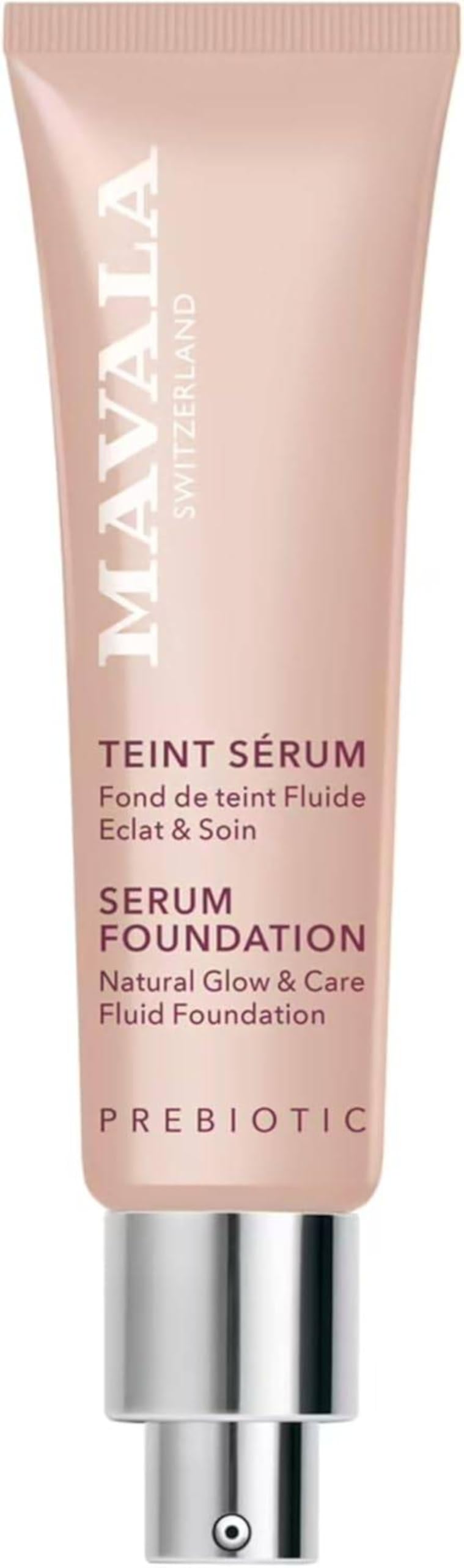 Mavala - Teint Sérum, Fond de Teint Fluide Eclat & Soin - Couvrance Modulable, Fini Semi-Mat Naturel - Soin Visage Apaisant, 83% de Soin - Teinte Dark, 30ml