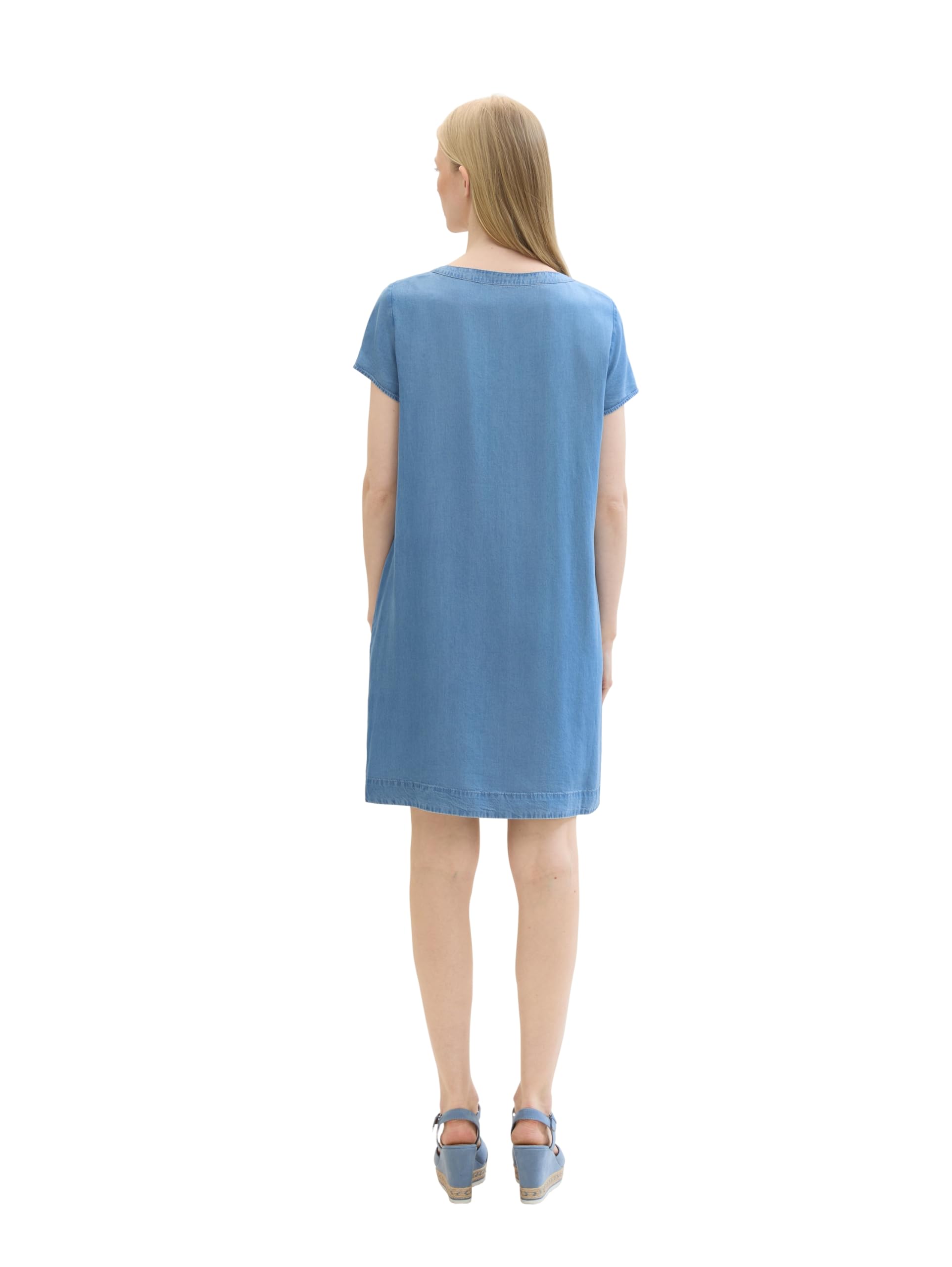 Tom Tailor Damen Lockeres Jeanskleid