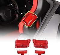 Vista 8 de Guía de repuesto para cinturón de seguridad compatible con Chevrolet Corvette C8 Stingray 2020-2023, clips para cinturón de seguridad de ABS