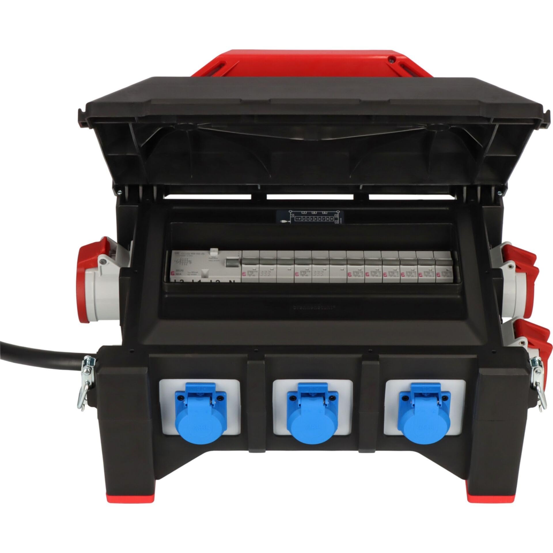 Brennenstuhl BSV 5-32A RCD Type B Stromverteilereinheit (PDU) 9 AC-Ausgänge Schwarz