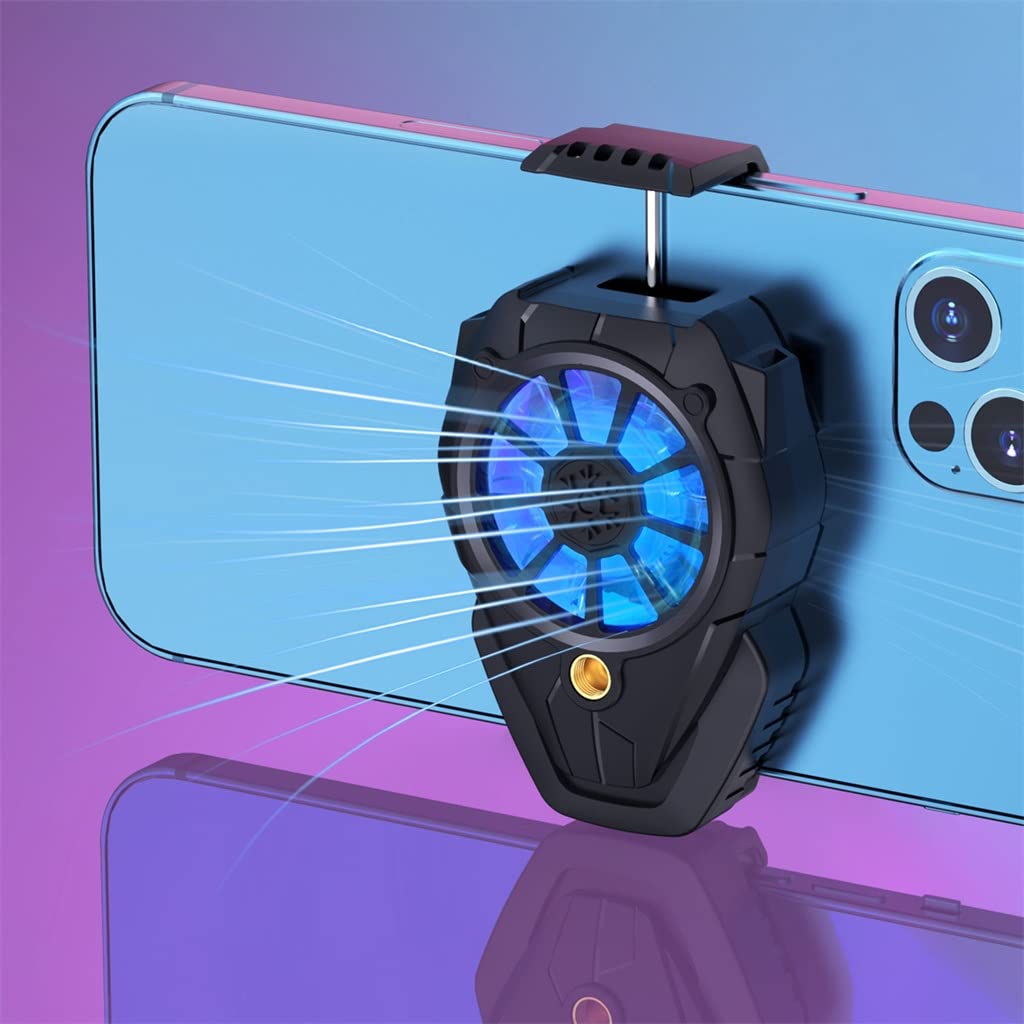 SIDUFHAOPKLL Mobile Phone Radiator Cooling Fan Back Clip For Game RadiatorPortable(E)