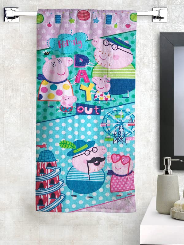 Athom Living Peppa Pig Day Out Kids Bath Towel 350 GSM 60x120 cm