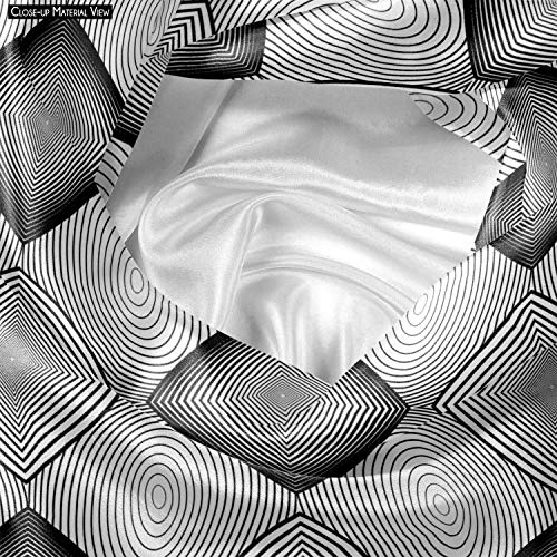 Image of ArtzFolio Monochrome Squares | Reusable Sack Bag | Bag for Gym, Storage, Vegetable & Travel