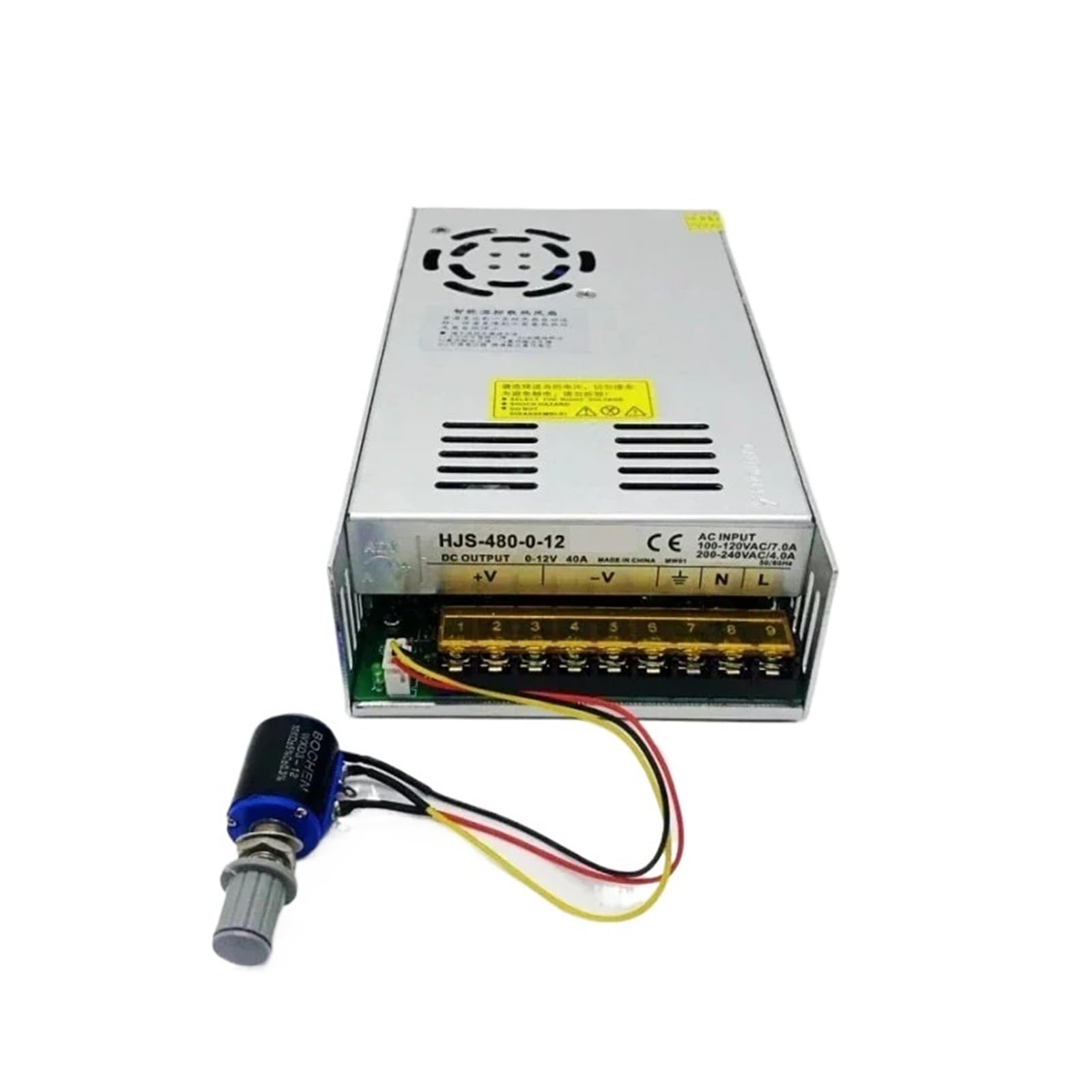 IINKUEYK With potentiometer AC-DC 0-48V 10A Digital Adjustable Voltage Regulated Power Supply 300W-480W Switching Power Supply Transformer Power