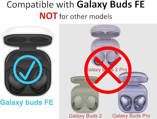 Miniatura 2 de A-Focus Juego de 8 pares de ganchos de espuma para las orejas de Galaxy Buds FE Memoyr de repuesto, cómodos auriculares con alas de ala, kit de