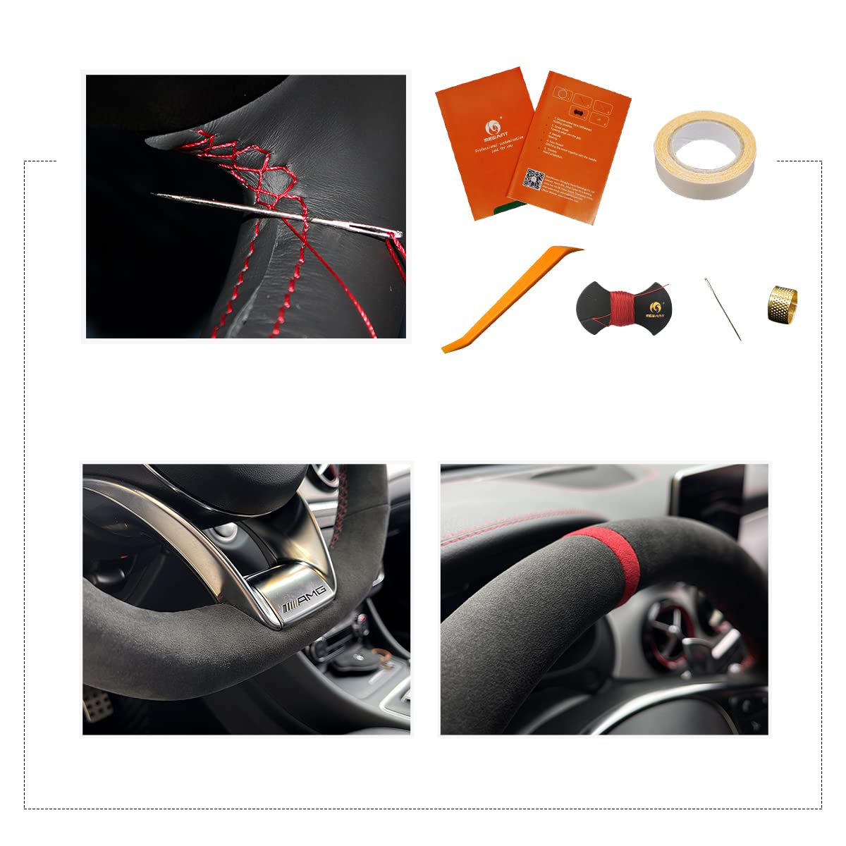 MEWANT Coprivolante auto per Mercedes-Benz A 45 AMG / CLA 45 AMG / C 63 AMG / E 63 AMG / GLA 45 AMG ALR Wrap