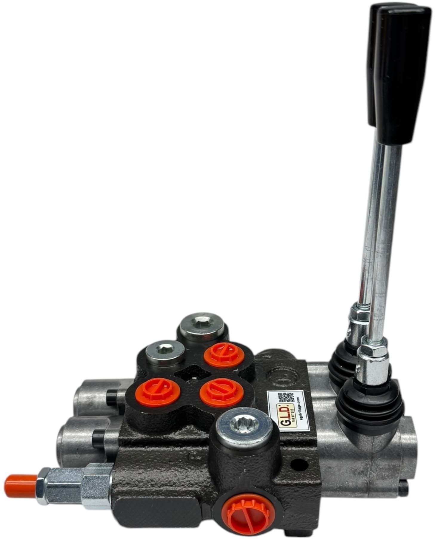 Distribuidor oleodinámico para tractor 2 palancas -1 doble efecto + 1 simple efecto 3/8" 45 litros 300 bar