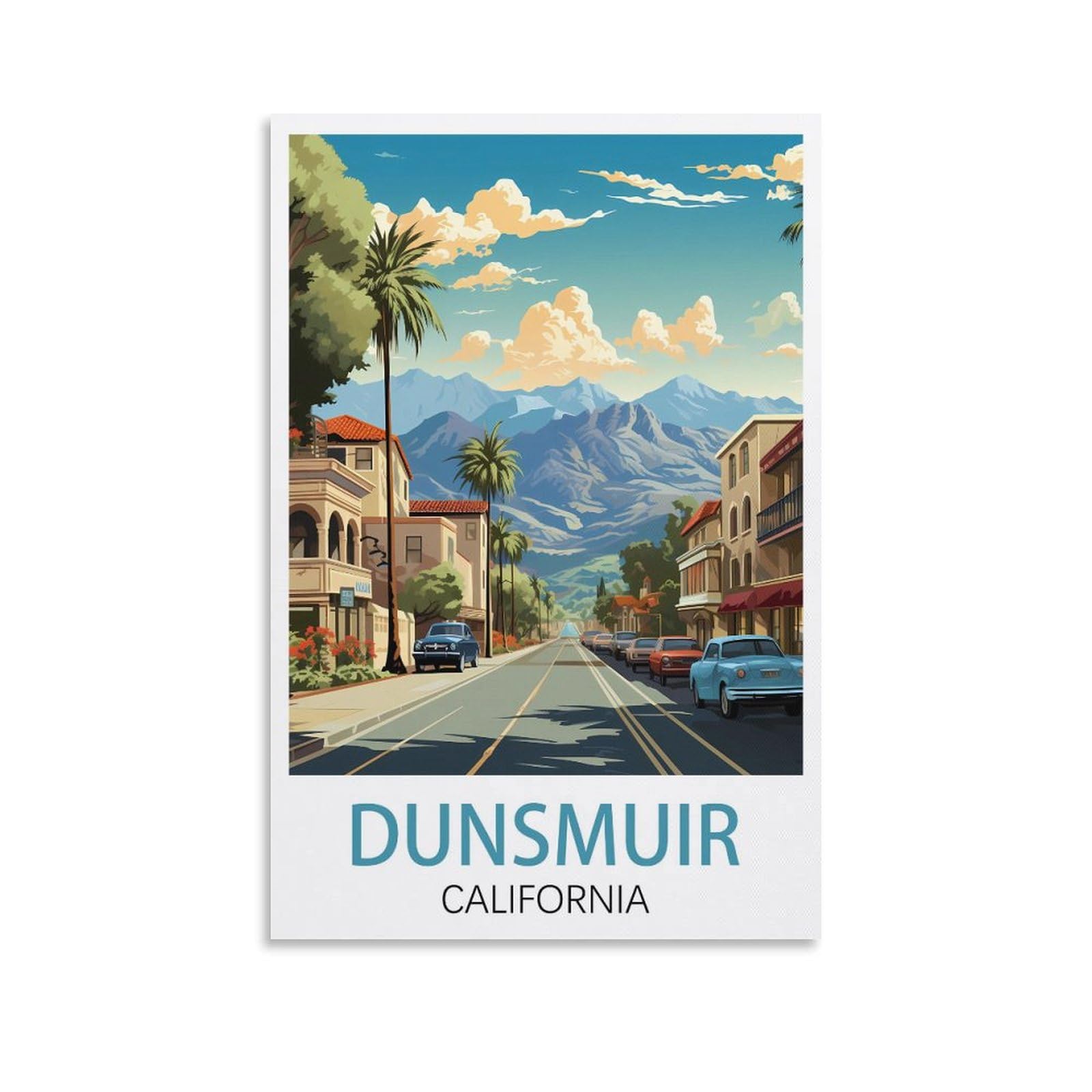 EZMLFA 5D Diamond Painting Kits for Adults,Dunsmuir California,Diamond Painting,Landscape Gem Art Kits Adult and Crafts Home Decor 30x40cm