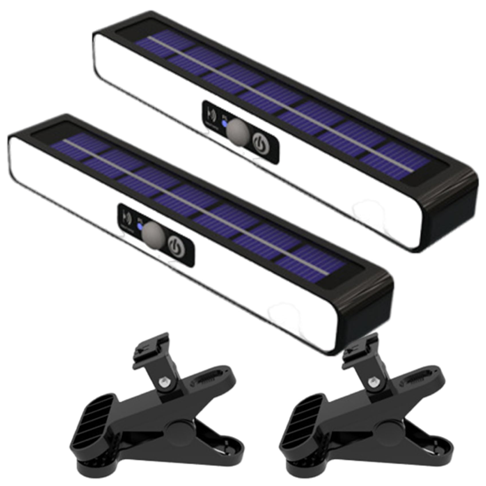 Dbvnnsy 2Pieces Clip on Solar Lights Outdoor 36 LED Waterproof Motion Sensor Outdoor Lights Flexible Install Solar Motion Lights for Gardens, Patios, and Walkways