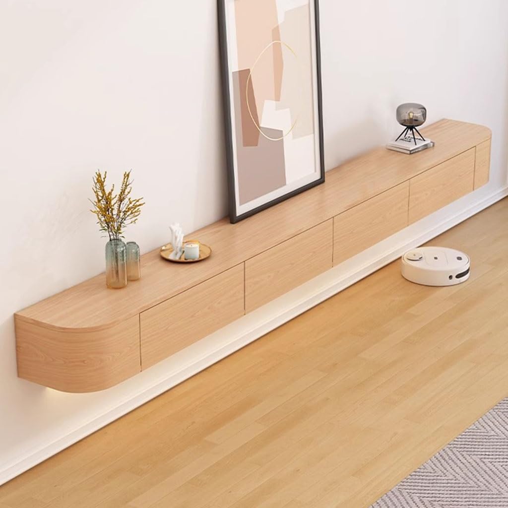 Meuble TV flottant nd 120-300 cm, étagère murale pour salon, centre de divertissement, meuble TV multifonction pour chambre à coucher et salon, design peu encombrant