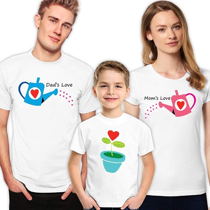 Watering Flowers Family Matching Shirts 