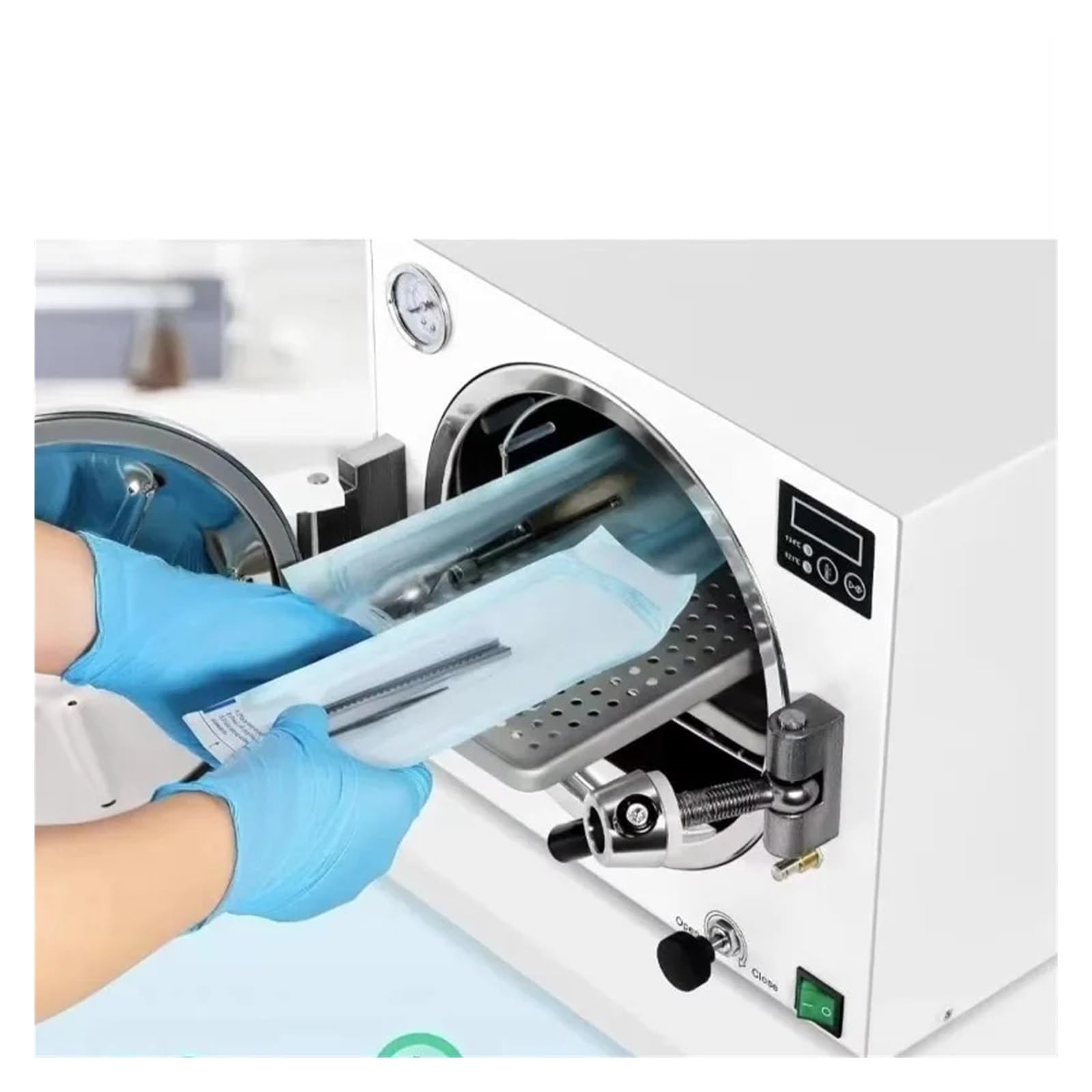Esterilizador Autoclave De Vapor Dental Eléctrico Acero Inoxidable 18 L Eficaz Y RáPido