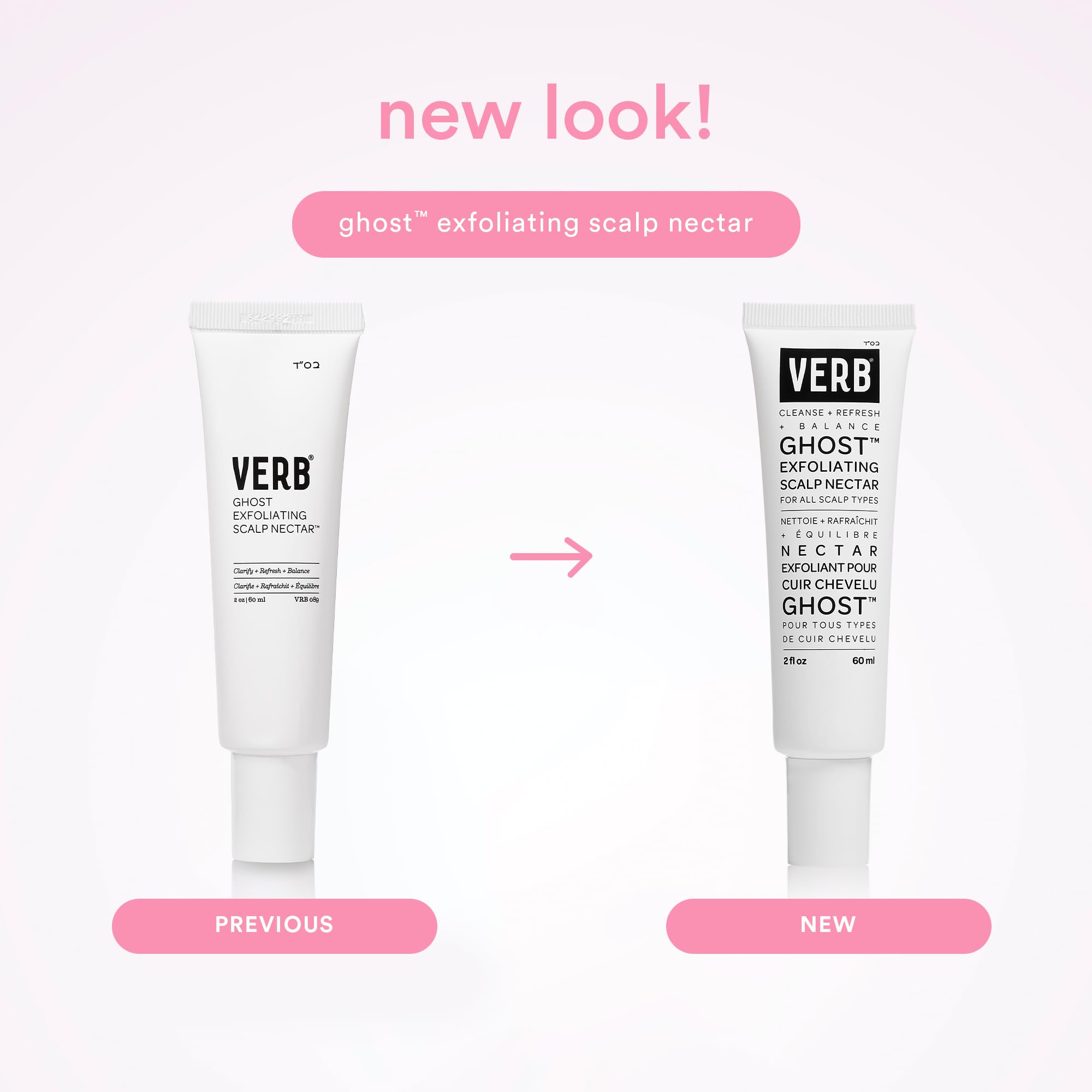 VERB Ghost Exfoliating Scalp Nectar, 2 fl oz - Lightweight Serum - Removes Product Buildup - Vegan, No Parabens or Harmful Sulfates