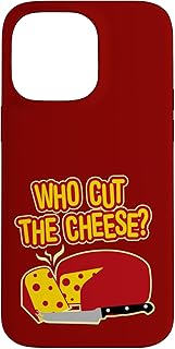 Who Cut the Cheese Smelly Food Pun Graphic Design Case for iPhone 14 Pro Max
