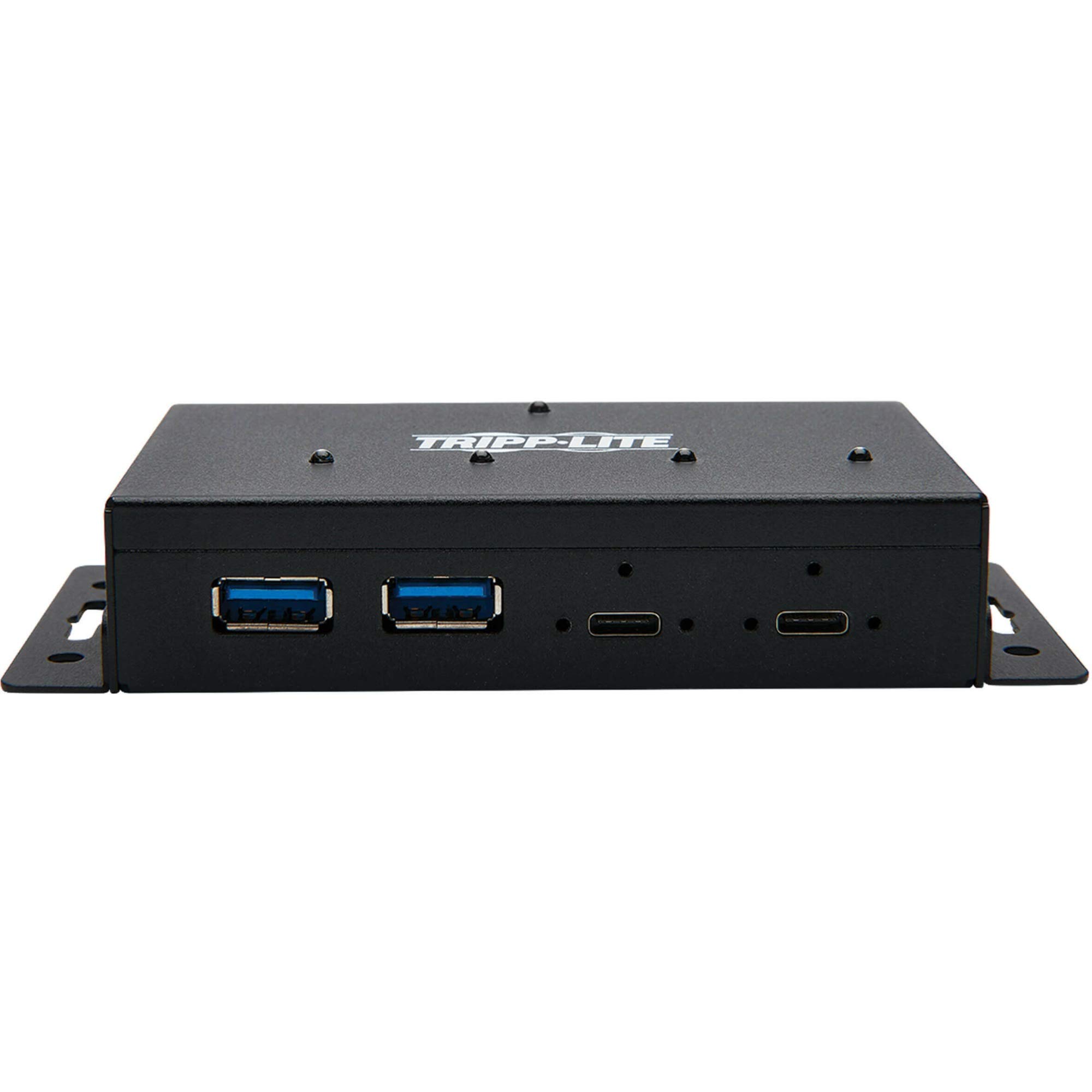 Tripp Lite Hub USB 4 Ports, concentrateur USB Industriel, hub USB 3.1, Gen 2, 10 Gbit/s, 2 USB C, 2 USB A, Protection ESD 15 KV, boîtier en Fer (U460-2A2C-Ind)