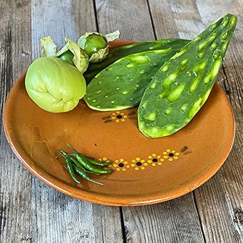 Ancient Cookware, Mexican Extra Large Clay Plate, 13.5 Inches Cover