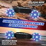 Remote Control Car Hand Controlled Gesture RC Stunt Car with Spray & Lights & Music for Kids 6-13 Years Old, 4WD 2.4GHz Off-Road Vehicle 360° Double Sided Rotation Crawler Toy Car Gifts for Boys Girls