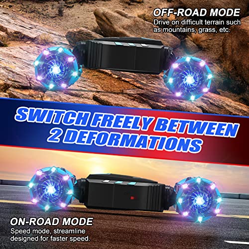 Axirata Remote Control Car Hand Controlled Gesture RC Stunt Car with Spray & Lights & Music for Kids 6-13 Year Old, 4WD 2.4GHz Off-Road 360° Rotation Toy Car Gift for Boys Girls