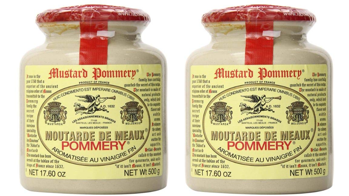 Pommery Meaux Mustard Stone Jar, 17.6-Ounce, 2-SET