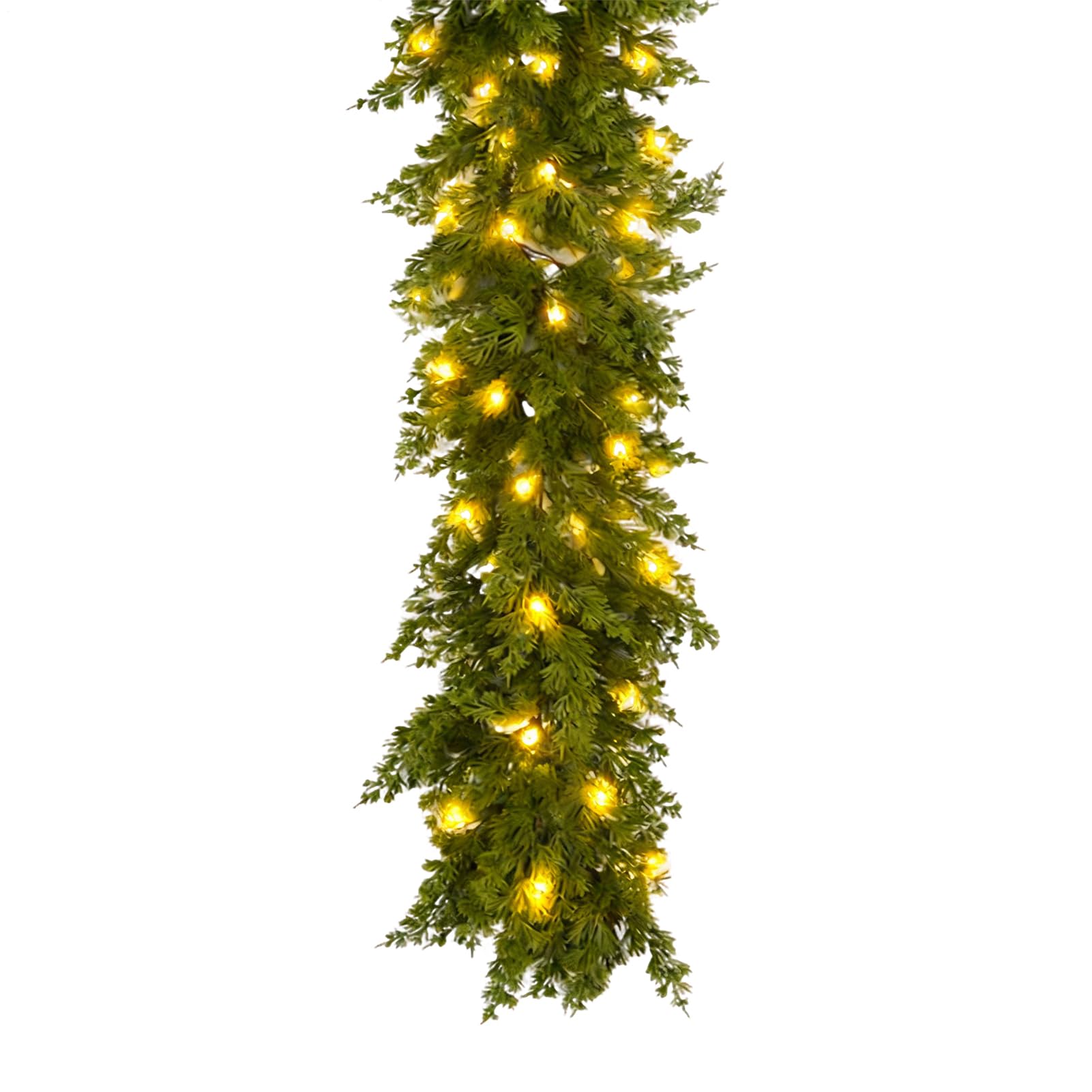 Guirlande de Noël avec lumière décoration festive pour fenêtre