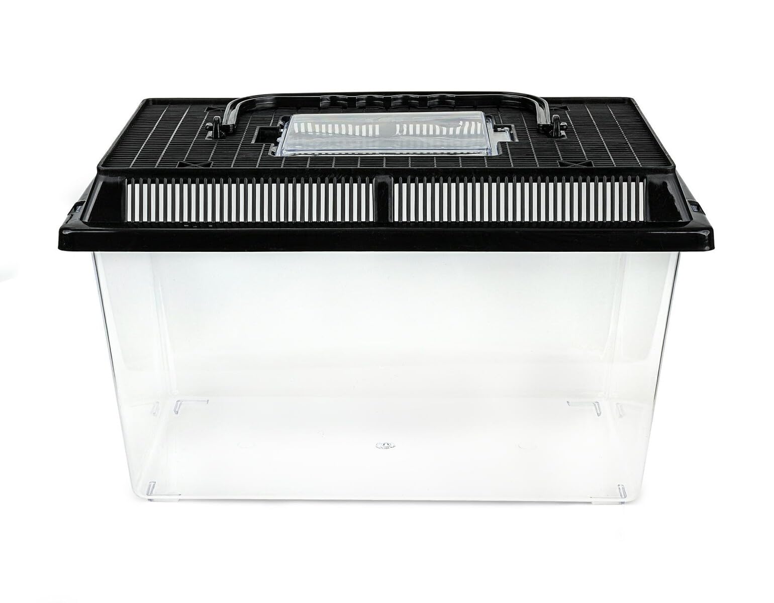 Happet Pojemnik hodowlany Terra Box Light 27×17×16 cm – przezroczysty z wentylacją i uchwytem | Transporter i faunarium dla gadów, płazów, owadów, pajęczaków, gryzoni