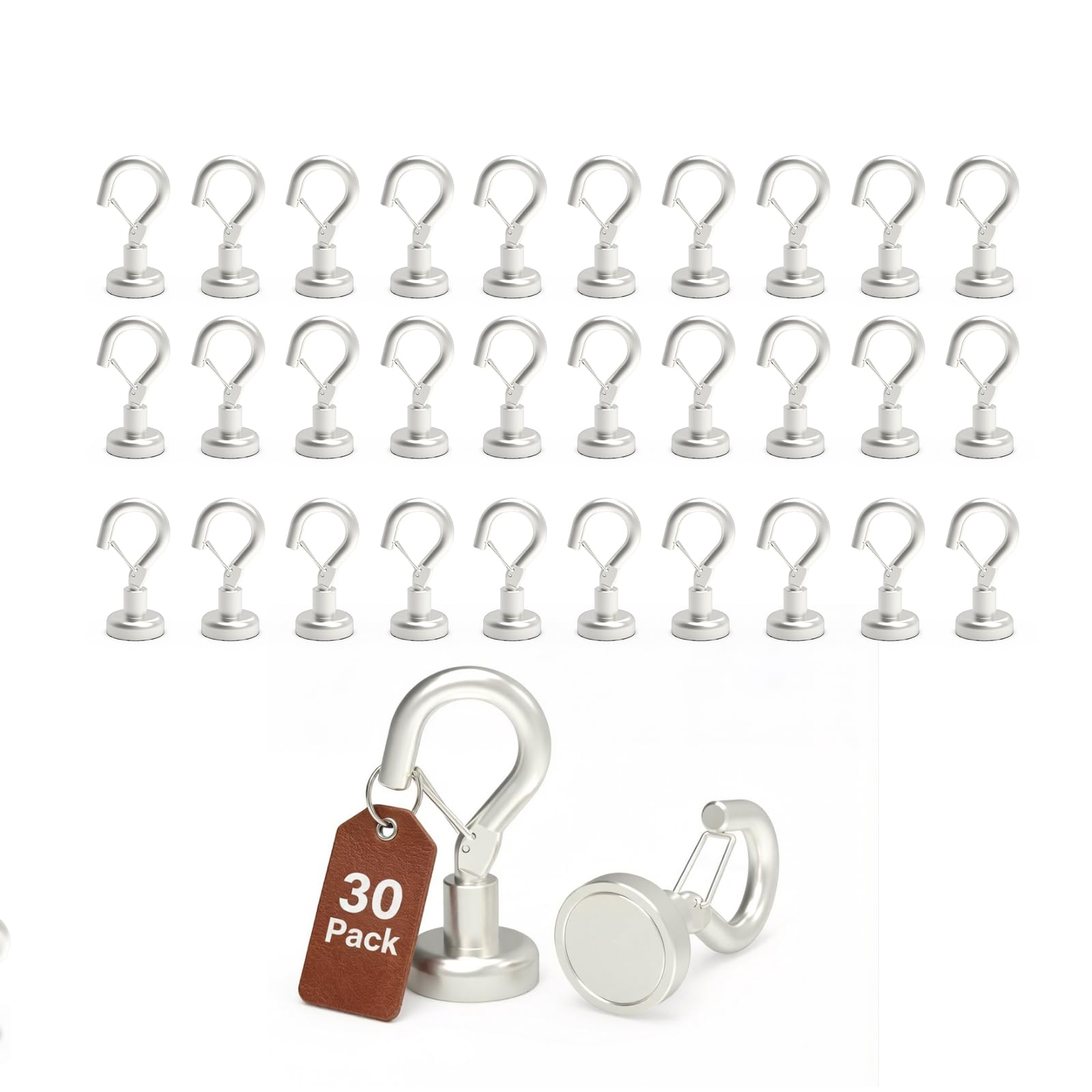 Ant Mag Magnetic Hooks Heavy Duty 22LBS Strong Magnet Snap Hooks 8 Pack — Amazon image 11