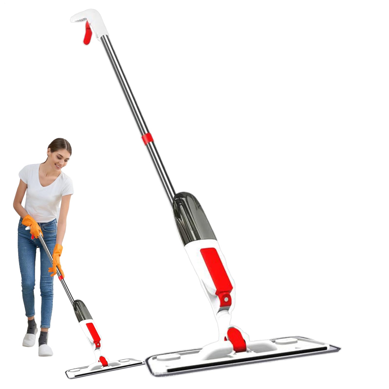 Mopa Con Spray Para Suelos Mopa Con Pulverizador Lavable, De Precisión Y | Limpiador Doméstico para Suelos con Nebulización Para El Baño, Garaje, Salón, Hogar Y Ap