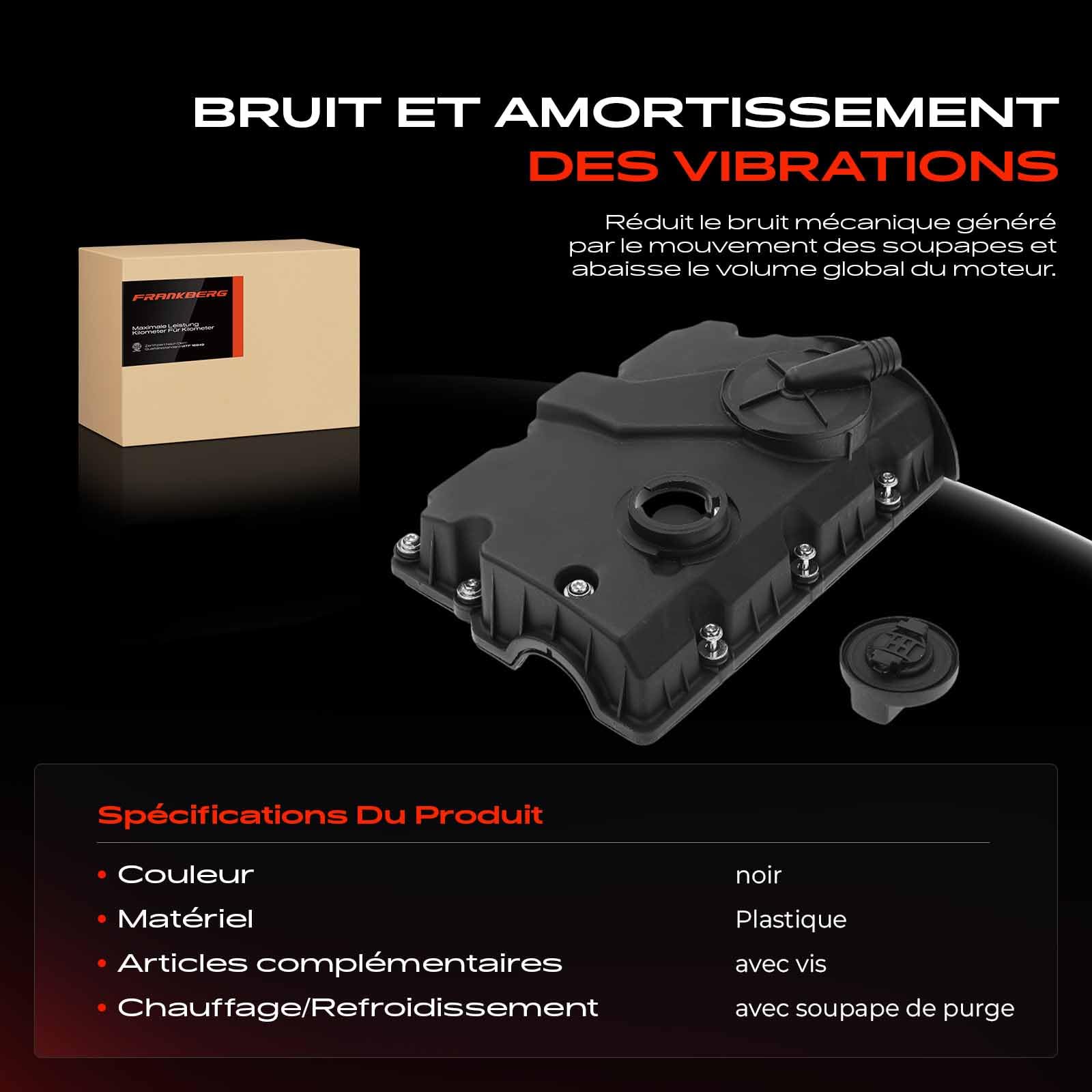 Frankberg Couvercle de culasse diesel 045103469G | Compatible avec: Polo 6N2, L.u.p.o 6E1 6X1, Polo 9A 9N, Fabia I 6Y2, Cordoue 6L2, Fabia I Combi 6Y5, Arosa 6H1