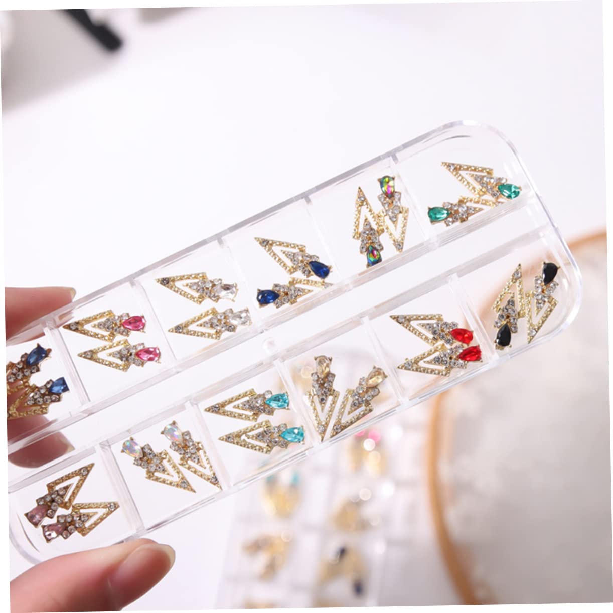 72pezzi Charms Per Unghie Con Rhinestones Decorazioni Per Nail Art Stile Unico e Luminoso Per Unghie Naturali e Artificiali Facili Da Applicare e Condividere Con Amiche