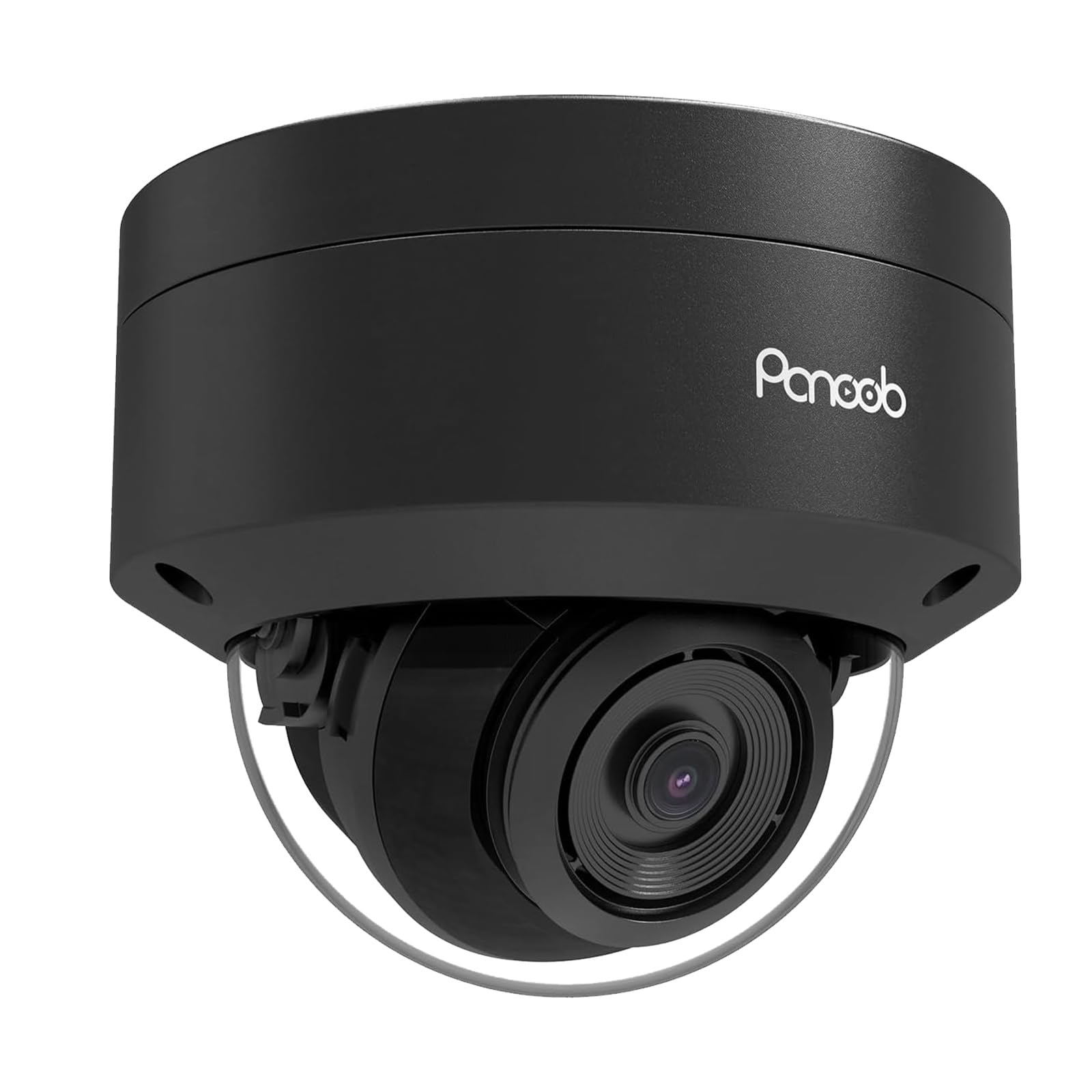 PANOOB 5MP PoE IP Outdoor/Indoor Vandal Proof Dome Camera, 2.8mm 110°Wide Angle, H.265 Security IP PoE Camera, 100ft IR Night Vision, IP66 IK10