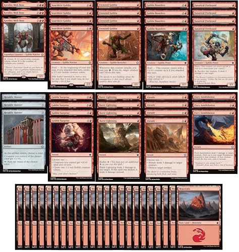 Elite Goblin Deck Mono Red MTG 60 Cards