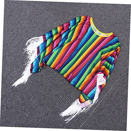 COHEALI Capa Poncho Mexicana Fiesta Mexicana Poncho Poncho Cinco De Mayo Fiesta Suprimentos Crianças