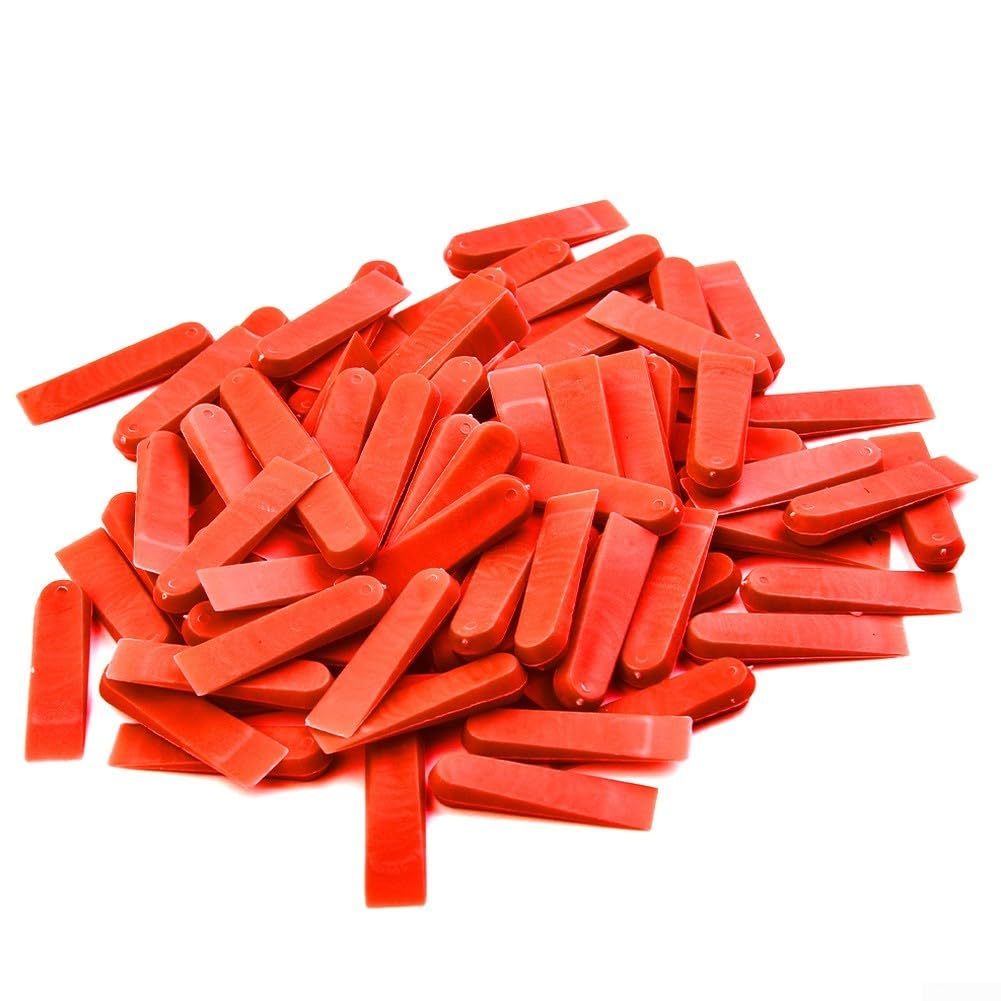 Gdfnmogo 100Pcs for TILE Spacers Reusable Positioning Clips,Wall Flooring Tiling Tool,Level Wedges For Floor And Wall for TILE Projects 30Mm Length 7Mm Width