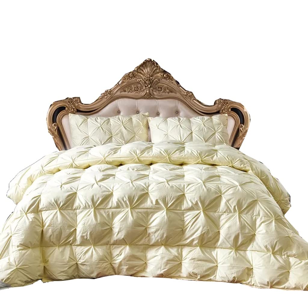 Piumino d'oca/anatra bianco in cotone Piumino d'oca in velluto Piumino Queen King Trapunte in piume invernali Mantieni caldo Copripiumino (Colore : D, Dimensioni : 200x230cm 3.5kg) (D 220x240cm 3.5kg)