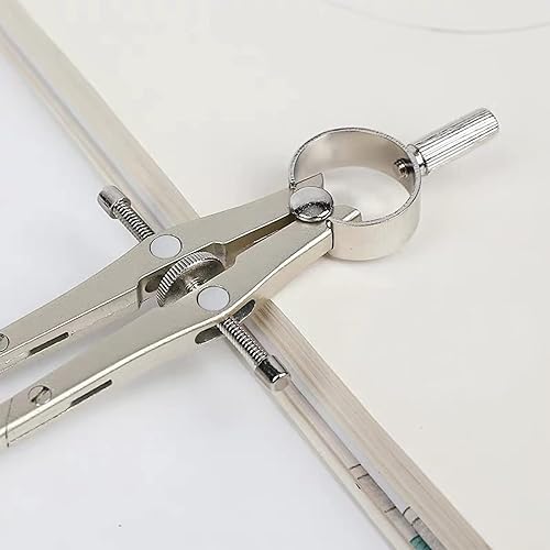 Miniatura 6 de Juego de 13 piezas de geometría, brújula, herramientas de geometría, brújula matemática y transportadores, brújula de dibujo de metal, juego de