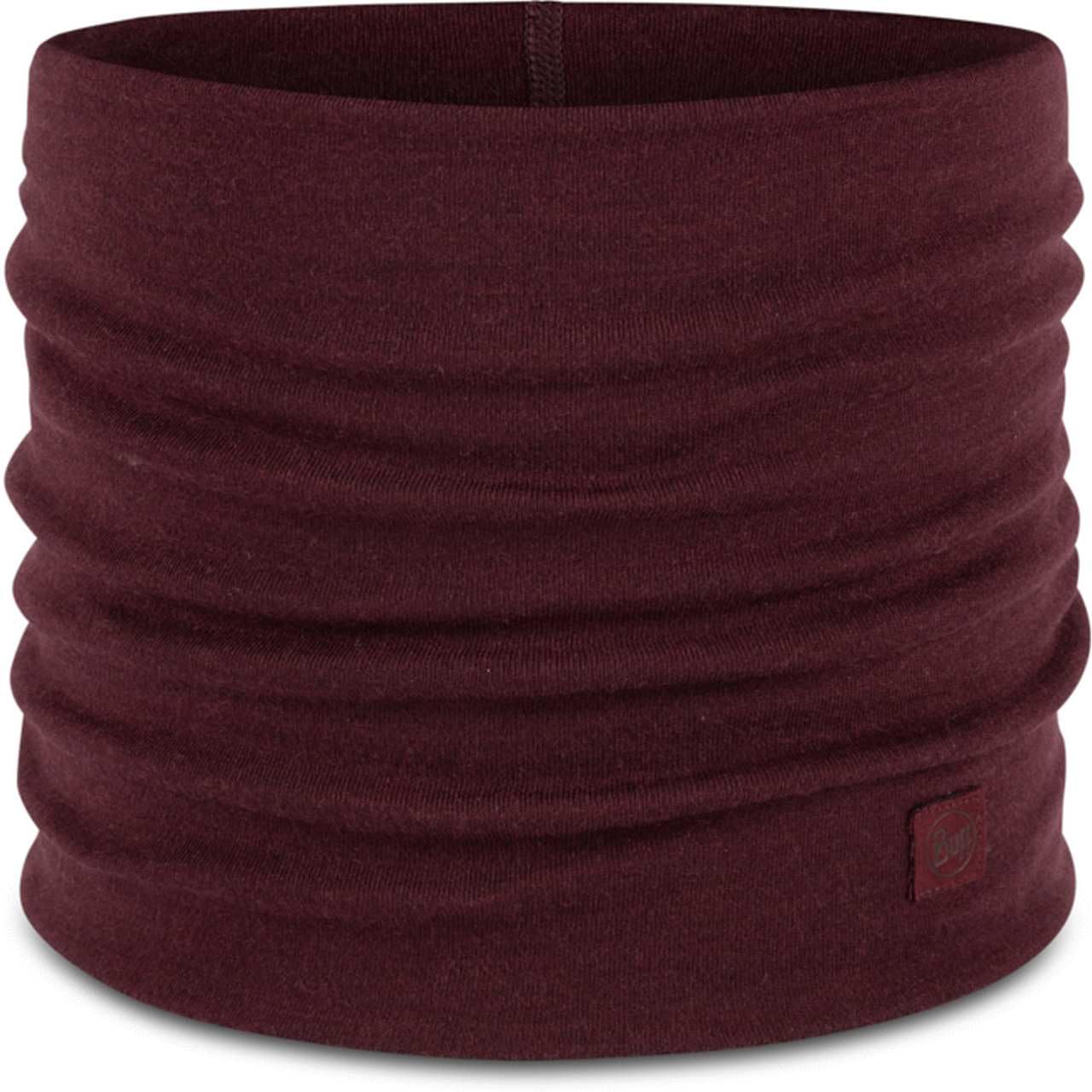 Buff| Neckwear Merino Heavyweight Multifunctional Scarf, 100% Merino Wool, Trekking, Outdoor, Sustainable, Thick Man Women One Size Garnet